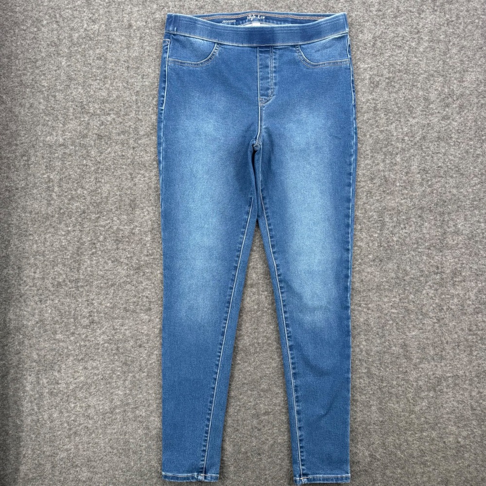 Style & Co Womens Medium Blue Wash Jegging Jeans Mid Rise Skinny Pull On Size M